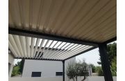 Pergola bioclimatica RIRI - AURORA manovra elettrica 1 cilindro facciata 3.50m x 3.99m  - 5