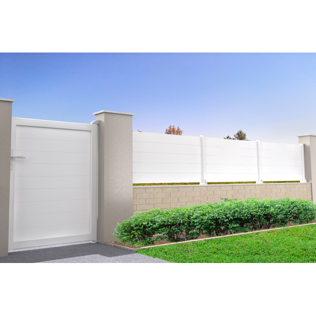 Cancello pedonale a battente in alluminio completo in kit RIRI - 1 2