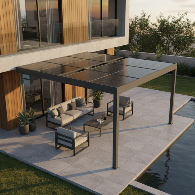 Pergola fotovoltaica IRIS  - 1 2